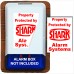 1 x Burglar Alarm Bell Box Security Warning Stickers-Home/Property/Premises/Business Dummy Decoy Intruder Signs-Portrait and Landscape